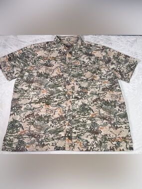 GameGuard Camo Performance Fishing Shirt 3XL Short Sleeve Hunting